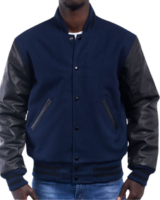 High Royal Wool Body & Black Leather Sleeves