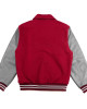Hillman 2.0 Maroon and Gray Full-Snap Varsity Letterman Jacket