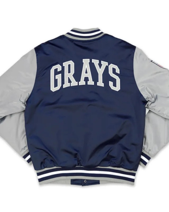 Homestead Grays Navy and Gray Jacket Homestead Grays Navy and Gray Jacket