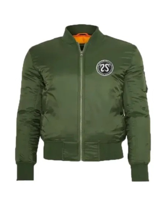 House X Techno Crssd Bomber Green Jacket House X Techno Crssd Bomber Green Jacket