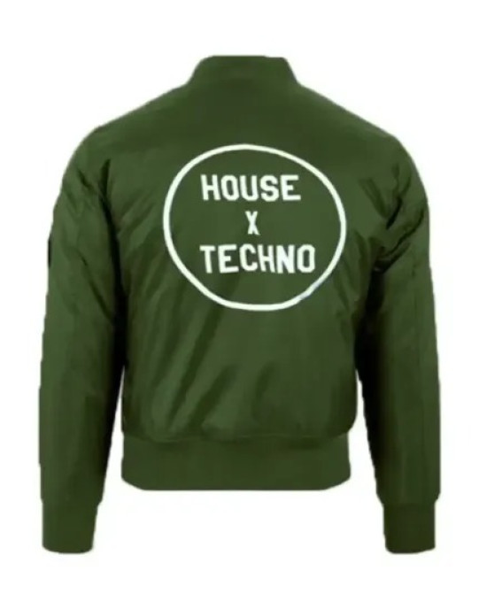 House X Techno Crssd Bomber Green Jacket House X Techno Crssd Bomber Green Jacket