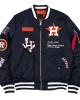 Houston Astros Full-Zip Navy Bomber Jacket