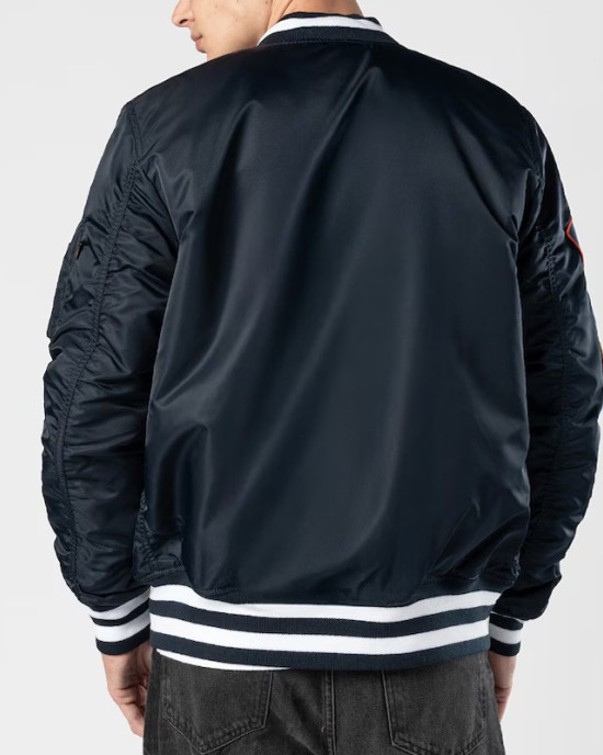 Houston Astros Full-Zip Navy Bomber Jacket