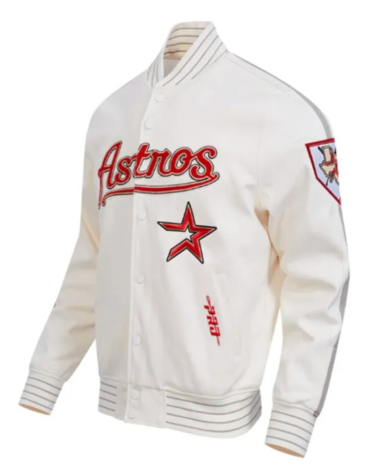 Houston Astros Logo Game Day Eggshell Jacket Houston Astros Logo Game Day Eggshell Jacket