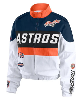 Houston Astros Racing Orange/White Full-Zip Jacket
