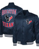 Houston Texans Adaptive Team Graphic Varsity Satin Jacket