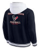 Houston Texans Navy Cotton Hooded Jacket Houston Texans Navy Cotton Hooded Jacket