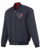Houston Texans Navy/Red Full-Zip Reversible Flight Jacket