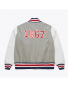 Howard Bison Homecoming Gray Varsity Jacket