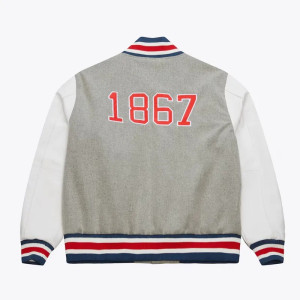 Howard Bison Homecoming Gray Varsity Jacket