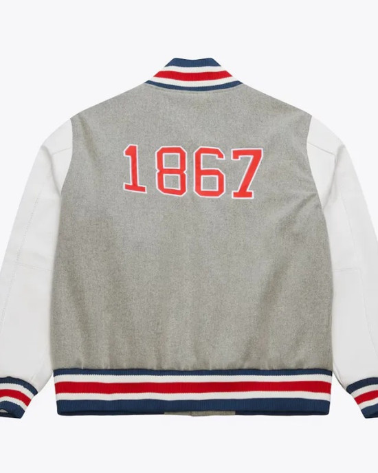 Howard Bison Homecoming Gray Varsity Jacket Howard Bison Homecoming Gray Varsity Jacket