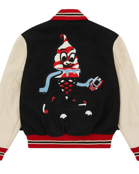 Icecream Team EU Skate Cone Wool Varsity Jacket Icecream Team EU Skate Cone Wool Varsity Jacket