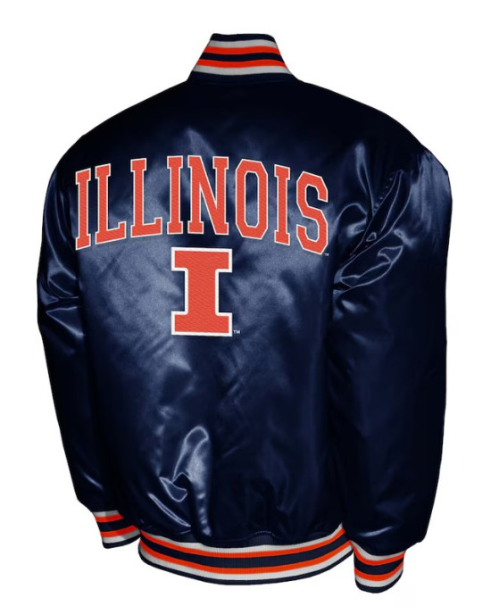 Illinois Fighting Illini Club Satin Jacket
