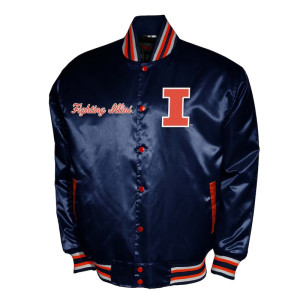 Illinois Fighting Illini Club Satin Jacket