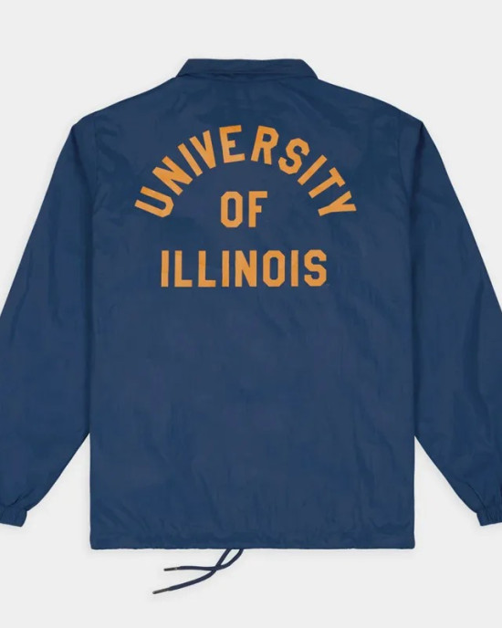 Illinois Fighting Illini Football Helmet Coaches Jacket Illinois Fighting Illini Football Helmet Coaches Jacket