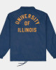 Illinois Fighting Illini Football Helmet Coaches Jacket Illinois Fighting Illini Football Helmet Coaches Jacket
