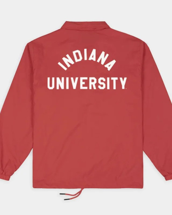 Indiana Hoosiers Classic Trident Coaches Jacket Indiana Hoosiers Classic Trident Coaches Jacket