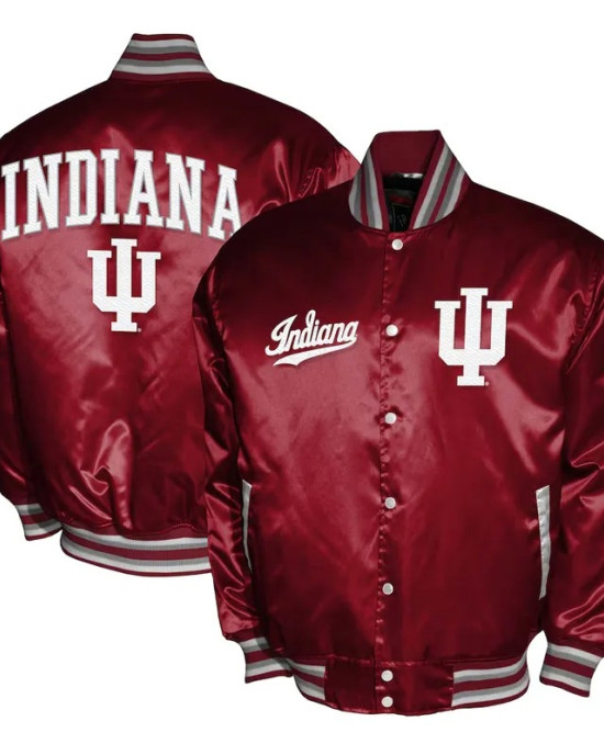 Indiana Hoosiers Club Satin Jacket