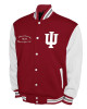 Indiana Hoosiers Fleece Crimson and White Varsity Jacket