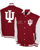 Indiana Hoosiers Fleece Crimson and White Varsity Jacket