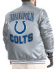 Indianapolis Colts Adaptive Team Graphic Varsity Satin Jacket