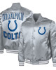 Indianapolis Colts Adaptive Team Graphic Varsity Satin Jacket