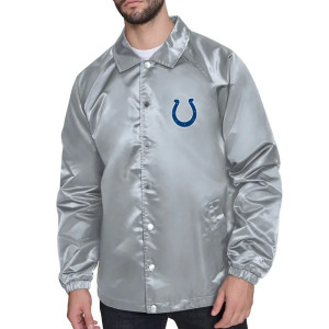 Indianapolis Colts Retro Logo Coaches Jacket