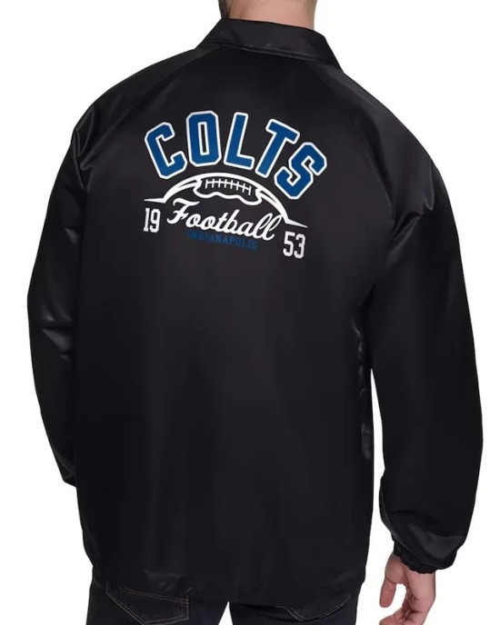 Indianapolis Colts Retro Logo Coaches Jacket Indianapolis Colts Retro Logo Coaches Jacket