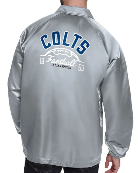 Indianapolis Colts Retro Logo Coaches Jacket Indianapolis Colts Retro Logo Coaches Jacket