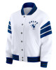 Indianapolis Colts Snap Front White Fleece Jacket