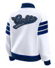 Indianapolis Colts Snap Front White Fleece Jacket