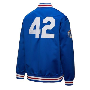 Jackie Robinson Royal Brooklyn Dodgers Legends Vintage Satin Jacket