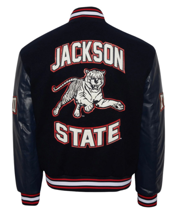 Jackson State University Navy Varsity Jacket Jackson State University Navy Varsity Jacket