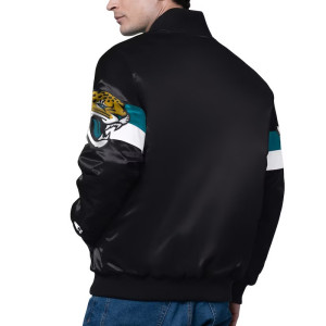 Jacksonville Jaguars Triple Option Varsity Satin Jacket