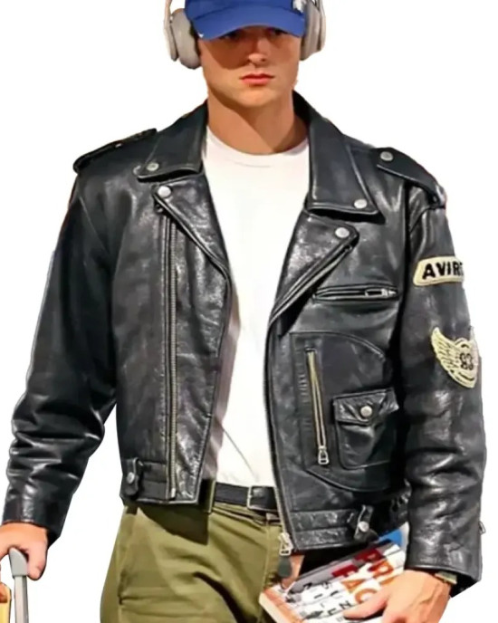 Jacob Elordi Black Leather Jacket Jacob Elordi Black Leather Jacket