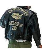 Jacob Elordi Black Leather Jacket