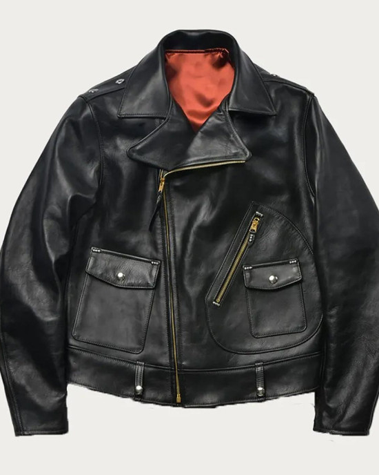 Jason Momoa Black Leather Biker Jacket Jason Momoa Black Leather Biker Jacket