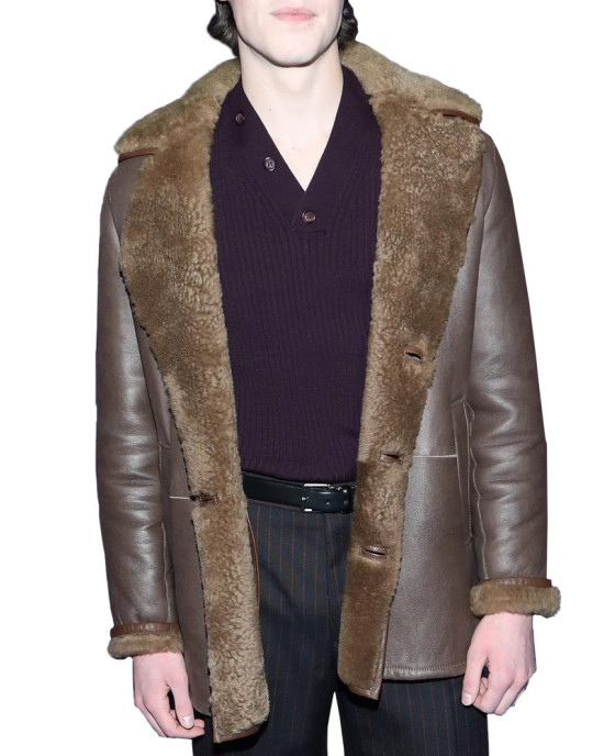 Jeremy Allen White The Iron Claw Leather Coat Jeremy Allen White The Iron Claw Leather Coat