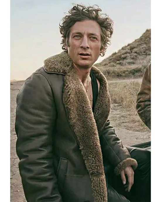 Jeremy Allen White The Iron Claw Leather Coat Jeremy Allen White The Iron Claw Leather Coat
