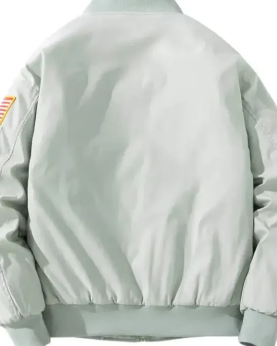 Joe Rogan Nasa White Bomber Jacket Joe Rogan Nasa White Bomber Jacket