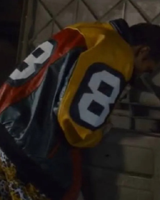 John 8 Ball Bomber Leather Jacket