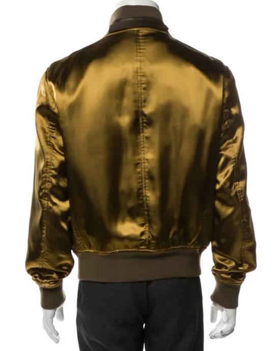 John Legend The Voice Olive Silk Bomber Jacket John Legend The Voice Olive Silk Bomber Jacket