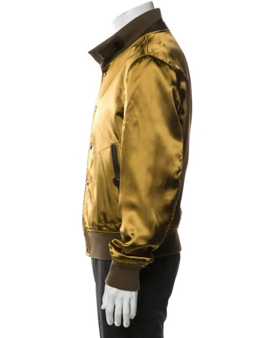 John Legend The Voice Olive Silk Bomber Jacket John Legend The Voice Olive Silk Bomber Jacket
