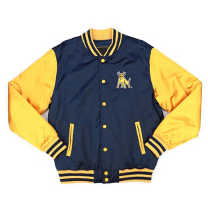 Johnson C. Smith Gold and Navy Baseball Jacket