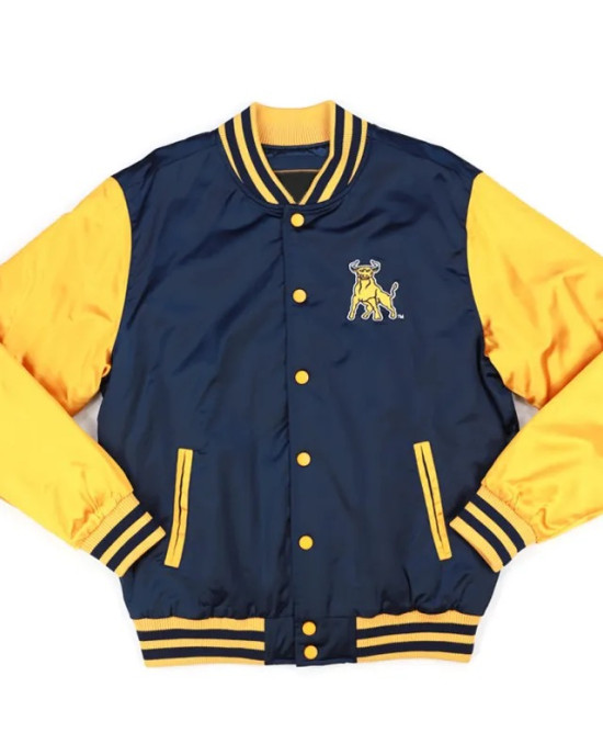 Johnson C. Smith Gold and Navy Baseball Jacket