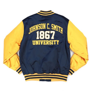 Johnson C. Smith Gold and Navy Baseball Jacket