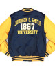 Johnson C. Smith Gold and Navy Baseball Jacket