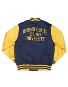 Johnson C. Smith Golden Bulls Navy and Gold Jacket