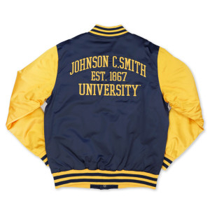 Johnson C. Smith Golden Bulls Navy and Gold Jacket