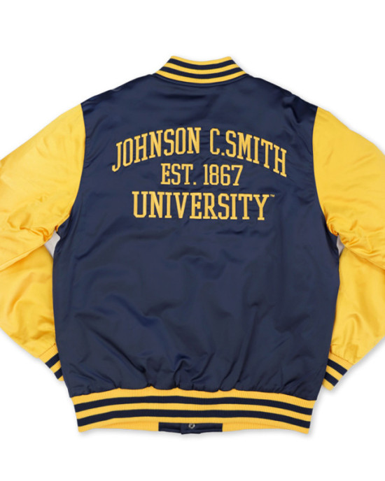 Johnson C. Smith Golden Bulls Navy and Gold Jacket Johnson C. Smith Golden Bulls Navy and Gold Jacket